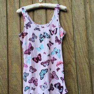 Pink Nobo stretchy tank top